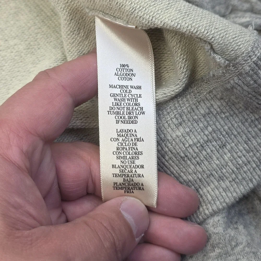 Converse x John Varvatos Zip Sweatshirt Jacket Men's Small Gray